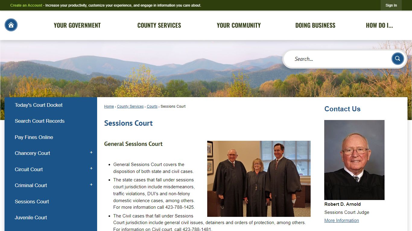 Sessions Court | Washington County, TN